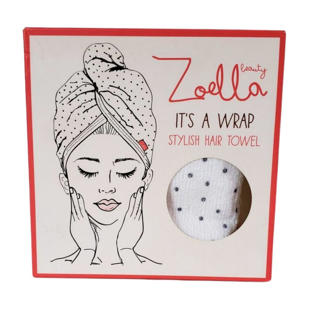 ZOELLA BEAUTY IT'S A WRAP STYLISH HAIR TOWEL POLYESTER/COTTON NIB FOR CURLY HAIR